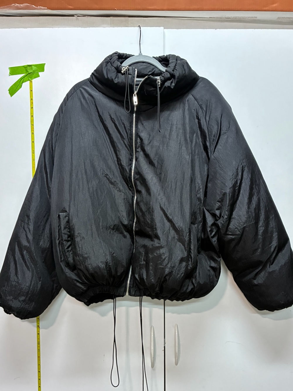 PrettyLittleThing Black Puffer jacket size 8